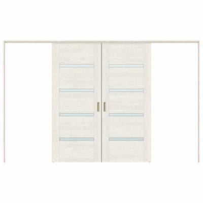 可動間仕切り 引き分け戸 引戸上吊方式 ラシッサS ガラスタイプ LGR ノンケーシング枠 3220/3223 リクシル トステム 室内引き戸 上吊り引分け戸 ドア LIXIL/TOSTEM リビング建材 室内建具 居室ドア 戸 扉 リフォーム DIY