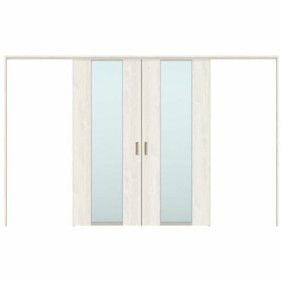 可動間仕切り 引き分け戸 引戸上吊方式 ラシッサS ガラスタイプ LGN ノンケーシング枠 3220/3223 リクシル トステム 室内引き戸 上吊り引分け戸 ドア LIXIL/TOSTEM リビング建材 室内建具 居室ドア 戸 扉 リフォーム DIY