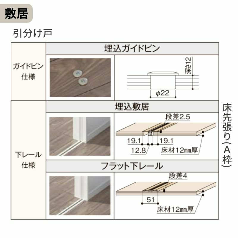 可動間仕切り 引き分け戸 引戸上吊方式 ラシッサS ガラスタイプ LGL ノンケーシング枠 3220/3223 リクシル トステム 室内引き戸 上吊り引分け戸 ドア LIXIL/TOSTEM リビング建材 室内建具 居室ドア 戸 扉 リフォーム DIY 8枚目
