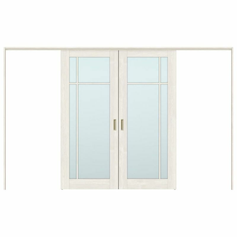 可動間仕切り 引き分け戸 引戸上吊方式 ラシッサS ガラスタイプ LGK ノンケーシング枠 3220/3223 リクシル トステム 室内引き戸 上吊り引分け戸 ドア LIXIL/TOSTEM リビング建材 室内建具 居室ドア 戸 扉 リフォーム DIY