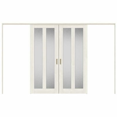 可動間仕切り 引き分け戸 引戸上吊方式 ラシッサS ガラスタイプ LGG ノンケーシング枠 3220/3223 リクシル トステム 室内引き戸 上吊り引分け戸 ドア LIXIL/TOSTEM リビング建材 室内建具 居室ドア 戸 扉 リフォーム DIY