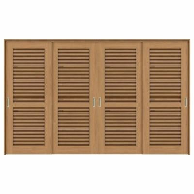 採風 可動間仕切り 引き違い戸 4枚建 引戸上吊方式 ラシッサS 通風タイプ LTA ケーシング付枠 3220/3223 リクシル トステム 室内引き戸 上吊り 引違い戸 LIXIL/TOSTEM リビング建材 室内建具 居室ドア 戸 扉 リフォーム DIY