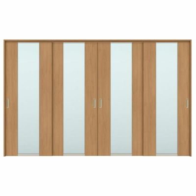 可動間仕切り 引き違い戸 4枚建 引戸上吊方式 ラシッサS ガラスタイプ LGN ケーシング付枠 3220/3223 リクシル トステム 室内引き戸 上吊り 引違い戸 LIXIL/TOSTEM リビング建材 室内建具 居室ドア 戸 扉 リフォーム DIY