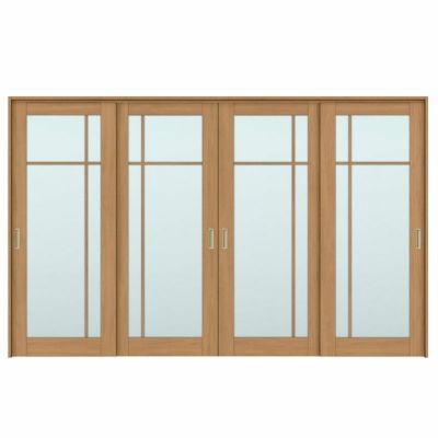 可動間仕切り 引き違い戸 4枚建 引戸上吊方式 ラシッサS ガラスタイプ LGK ケーシング付枠 3220/3223 リクシル トステム 室内引き戸 上吊り 引違い戸 LIXIL/TOSTEM リビング建材 室内建具 居室ドア 戸 扉 リフォーム DIY