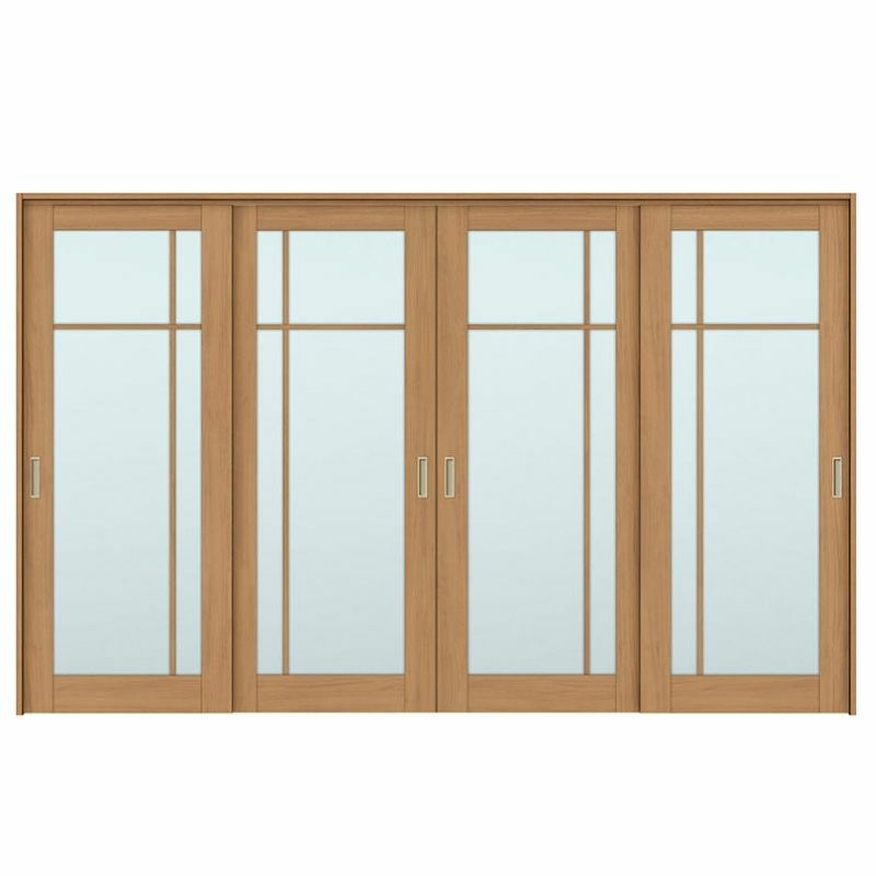 可動間仕切り 引き違い戸 4枚建 引戸上吊方式 ラシッサS ガラスタイプ LGK ケーシング付枠 3220/3223 リクシル トステム 室内引き戸 上吊り 引違い戸 LIXIL/TOSTEM リビング建材 室内建具 居室ドア 戸 扉 リフォーム DIY