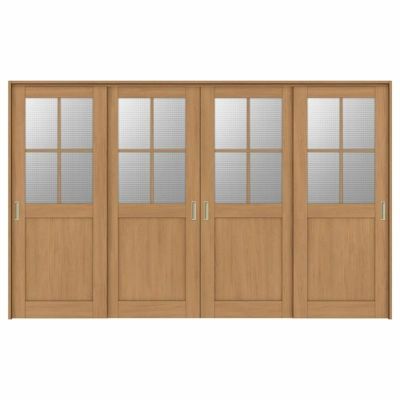 可動間仕切り 引き違い戸 4枚建 引戸上吊方式 ラシッサS ガラスタイプ LGH ケーシング付枠 3220/3223 リクシル トステム 室内引き戸 上吊り 引違い戸 LIXIL/TOSTEM リビング建材 室内建具 居室ドア 戸 扉 リフォーム DIY