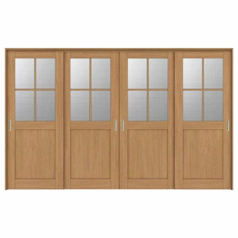 可動間仕切り 引き違い戸 4枚建 引戸上吊方式 ラシッサS ガラスタイプ LGH ケーシング付枠 3220/3223 リクシル トステム 室内引き戸 上吊り 引違い戸 LIXIL/TOSTEM リビング建材 室内建具 居室ドア 戸 扉 リフォーム DIY