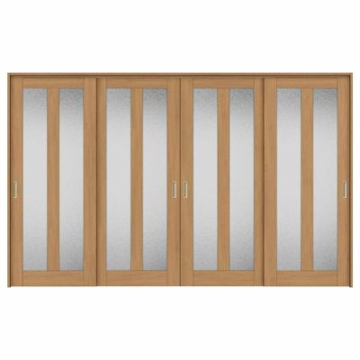 可動間仕切り 引き違い戸 4枚建 引戸上吊方式 ラシッサS ガラスタイプ LGG ケーシング付枠 3220/3223 リクシル トステム 室内引き戸 上吊り 引違い戸 LIXIL/TOSTEM リビング建材 室内建具 居室ドア 戸 扉 リフォーム DIY