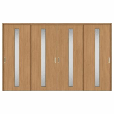 可動間仕切り 引き違い戸 4枚建 引戸上吊方式 ラシッサS ガラスタイプ LGA ケーシング付枠 3220/3223 リクシル トステム 室内引き戸 上吊り 引違い戸 LIXIL/TOSTEM リビング建材 室内建具 居室ドア 戸 扉 リフォーム DIY