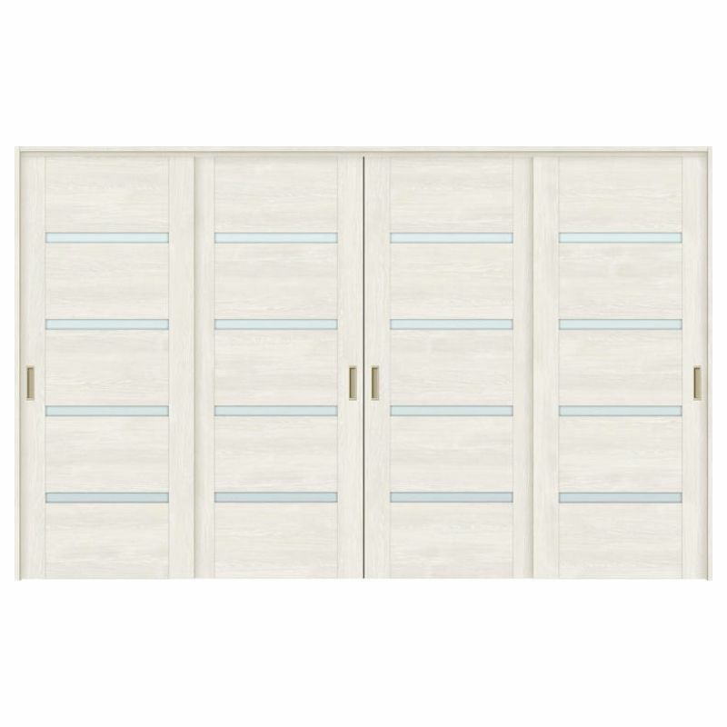 可動間仕切り 引き違い戸 4枚建 引戸上吊方式 ラシッサS ガラスタイプ LGR ノンケーシング枠 3220/3223 リクシル トステム 室内引き戸 上吊り 引違い戸 LIXIL/TOSTEM リビング建材 室内建具 居室ドア 戸 扉 リフォーム DIY