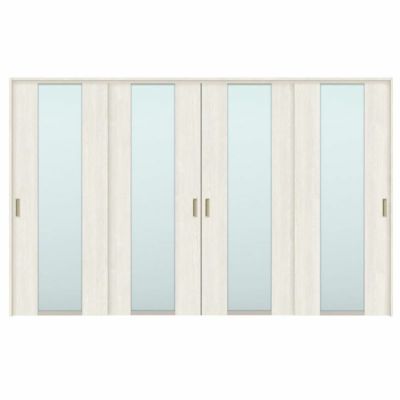 可動間仕切り 引き違い戸 4枚建 引戸上吊方式 ラシッサS ガラスタイプ LGN ノンケーシング枠 3220/3223 リクシル トステム 室内引き戸 上吊り 引違い戸 LIXIL/TOSTEM リビング建材 室内建具 居室ドア 戸 扉 リフォーム DIY