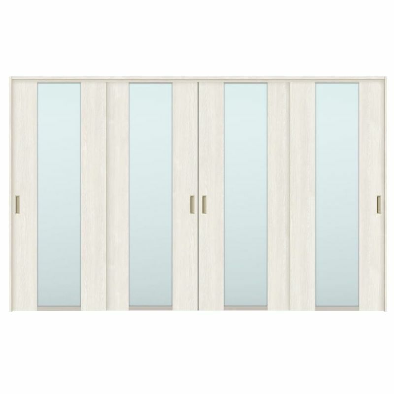 可動間仕切り 引き違い戸 4枚建 引戸上吊方式 ラシッサS ガラスタイプ LGN ノンケーシング枠 3220/3223 リクシル トステム 室内引き戸 上吊り 引違い戸 LIXIL/TOSTEM リビング建材 室内建具 居室ドア 戸 扉 リフォーム DIY