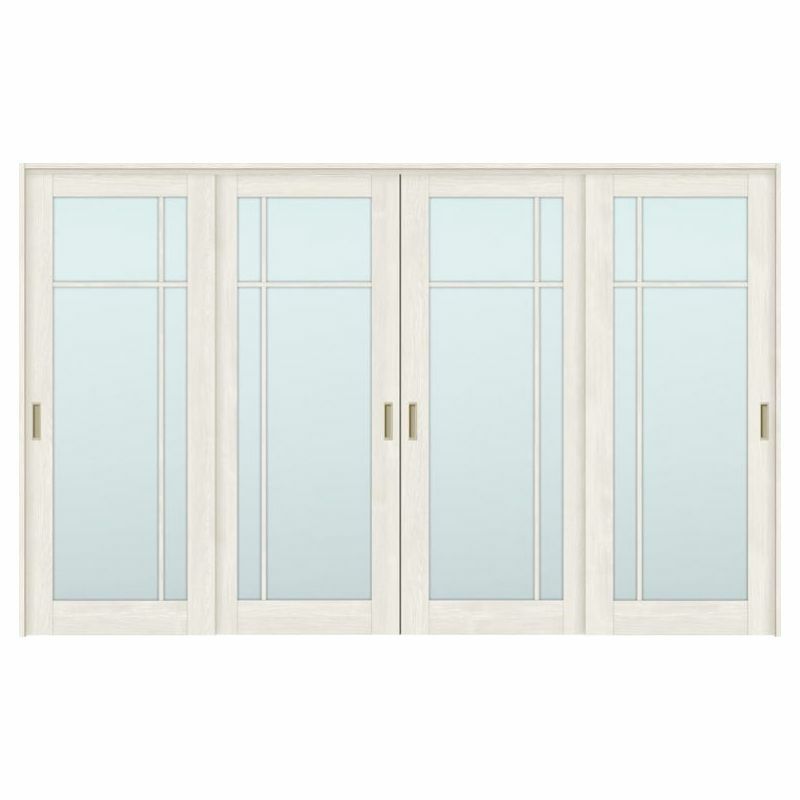 可動間仕切り 引き違い戸 4枚建 引戸上吊方式 ラシッサS ガラスタイプ LGK ノンケーシング枠 3220/3223 リクシル トステム 室内引き戸 上吊り 引違い戸 LIXIL/TOSTEM リビング建材 室内建具 居室ドア 戸 扉 リフォーム DIY