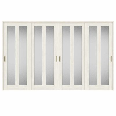 可動間仕切り 引き違い戸 4枚建 引戸上吊方式 ラシッサS ガラスタイプ LGG ノンケーシング枠 3220/3223 リクシル トステム 室内引き戸 上吊り 引違い戸 LIXIL/TOSTEM リビング建材 室内建具 居室ドア 戸 扉 リフォーム DIY