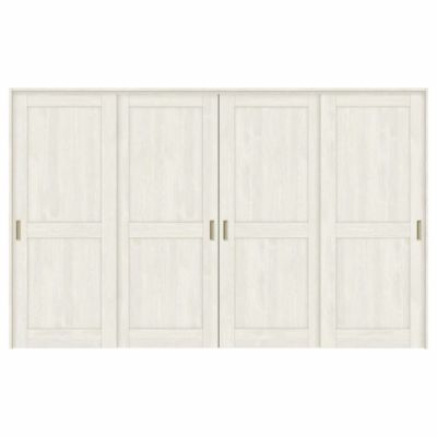 可動間仕切り 引き違い戸 4枚建 引戸上吊方式 ラシッサS パネルタイプ LAH ノンケーシング枠 3220/3223 リクシル トステム 室内引き戸 上吊り 引違い戸 LIXIL/TOSTEM リビング建材 室内建具 居室ドア 戸 扉 リフォーム DIY