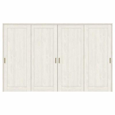 可動間仕切り 引き違い戸 4枚建 引戸上吊方式 ラシッサS パネルタイプ LAG ノンケーシング枠 3220/3223 リクシル トステム 室内引き戸 上吊り 引違い戸 LIXIL/TOSTEM リビング建材 室内建具 居室ドア 戸 扉 リフォーム DIY