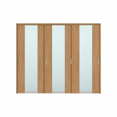 可動間仕切り 引き違い戸 3枚建 引戸上吊方式 ラシッサS ガラスタイプ LGN ケーシング付枠 2420/2423 リクシル トステム 室内引き戸 上吊り 引違い戸 LIXIL/TOSTEM リビング建材 室内建具 居室ドア 戸 扉 リフォーム DIY