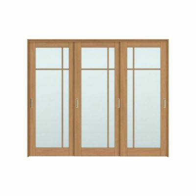 可動間仕切り 引き違い戸 3枚建 引戸上吊方式 ラシッサS ガラスタイプ LGK ケーシング付枠 2420/2423 リクシル トステム 室内引き戸 上吊り 引違い戸 LIXIL/TOSTEM リビング建材 室内建具 居室ドア 戸 扉 リフォーム DIY