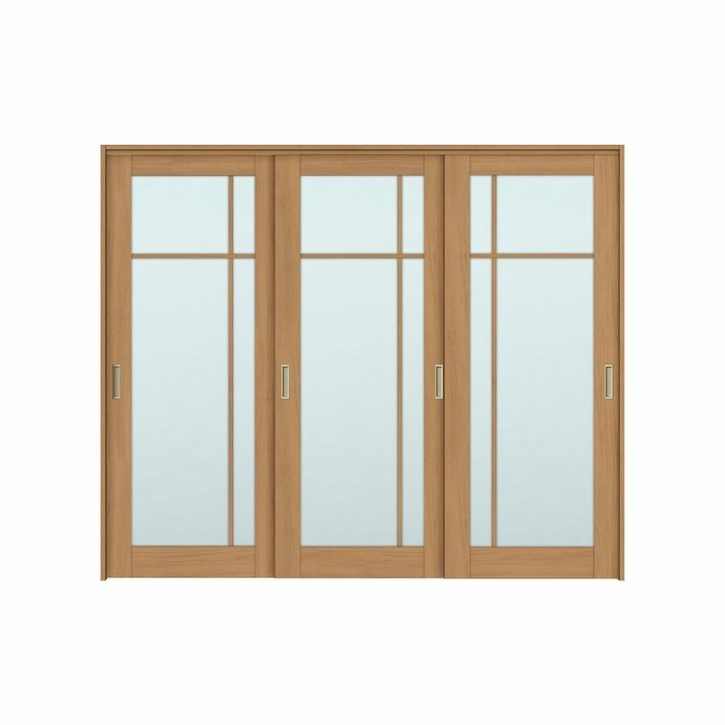 可動間仕切り 引き違い戸 3枚建 引戸上吊方式 ラシッサS ガラスタイプ LGK ケーシング付枠 2420/2423 リクシル トステム 室内引き戸 上吊り 引違い戸 LIXIL/TOSTEM リビング建材 室内建具 居室ドア 戸 扉 リフォーム DIY