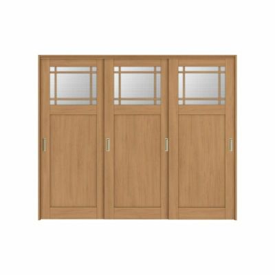 可動間仕切り 引き違い戸 3枚建 引戸上吊方式 ラシッサS ガラスタイプ LGJ ケーシング付枠 2420/2423 リクシル トステム 室内引き戸 上吊り 引違い戸 LIXIL/TOSTEM リビング建材 室内建具 居室ドア 戸 扉 リフォーム DIY