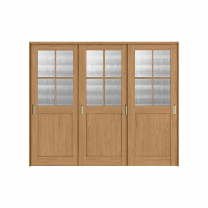 可動間仕切り 引き違い戸 3枚建 引戸上吊方式 ラシッサS ガラスタイプ LGH ケーシング付枠 2420/2423 リクシル トステム 室内引き戸 上吊り 引違い戸 LIXIL/TOSTEM リビング建材 室内建具 居室ドア 戸 扉 リフォーム DIY