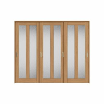 可動間仕切り 引き違い戸 3枚建 引戸上吊方式 ラシッサS ガラスタイプ LGG ケーシング付枠 2420/2423 リクシル トステム 室内引き戸 上吊り 引違い戸 LIXIL/TOSTEM リビング建材 室内建具 居室ドア 戸 扉 リフォーム DIY