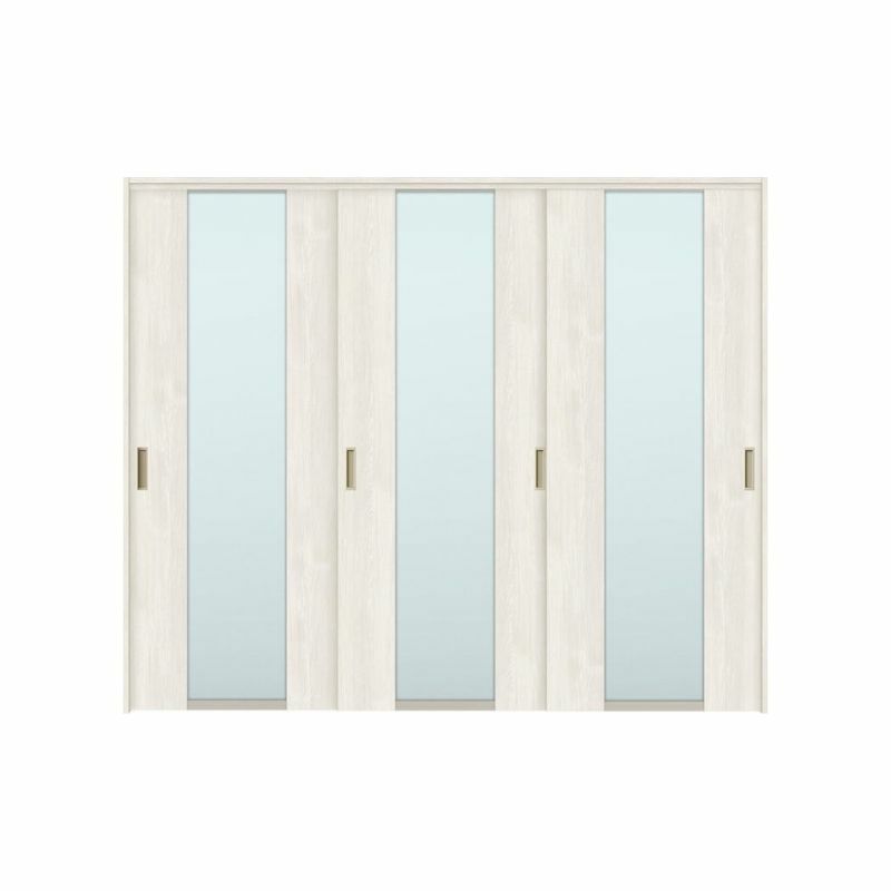 可動間仕切り 引き違い戸 3枚建 引戸上吊方式 ラシッサS ガラスタイプ LGN ノンケーシング枠 2420/2423 リクシル トステム 室内引き戸 上吊り 引違い戸 LIXIL/TOSTEM リビング建材 室内建具 居室ドア 戸 扉 リフォーム DIY