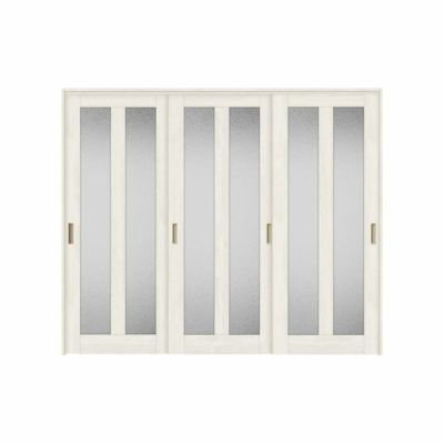 可動間仕切り 引き違い戸 3枚建 引戸上吊方式 ラシッサS ガラスタイプ LGG ノンケーシング枠 2420/2423 リクシル トステム 室内引き戸 上吊り 引違い戸 LIXIL/TOSTEM リビング建材 室内建具 居室ドア 戸 扉 リフォーム DIY