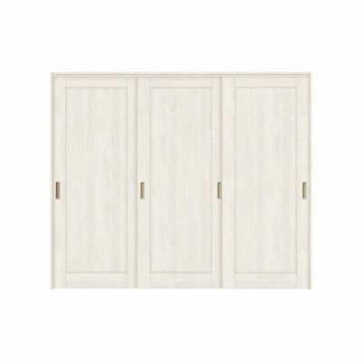 可動間仕切り 引き違い戸 3枚建 引戸上吊方式 ラシッサS パネルタイプ LAG ノンケーシング枠 2420/2423 リクシル トステム 室内引き戸 上吊り 引違い戸 LIXIL/TOSTEM リビング建材 室内建具 居室ドア 戸 扉 リフォーム DIY