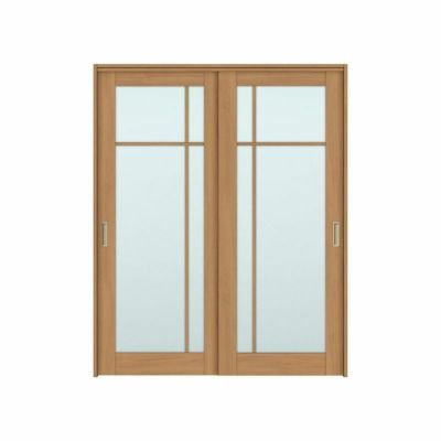 可動間仕切り 引き違い戸 2枚建 引戸上吊方式 ラシッサS ガラスタイプ LGK ケーシング付枠 1620/1623 リクシル トステム 室内引き戸 上吊り 引違い戸 LIXIL/TOSTEM リビング建材 室内建具 居室ドア 戸 扉 リフォーム DIY