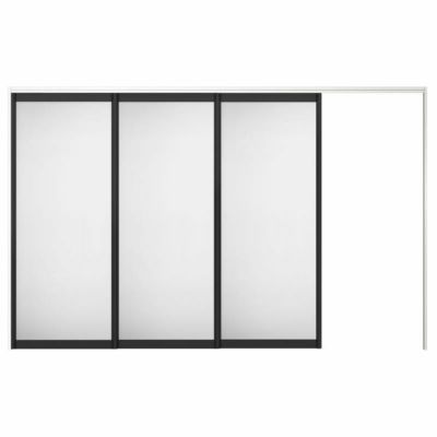 可動間仕切り 片引き戸 3枚建 引戸上吊方式 ラシッサS アルミタイプ LZA ケーシング付枠 3220/3223 リクシル トステム 室内引き戸 上吊り片引戸 LIXIL/TOSTEM リビング建材 室内建具 居室ドア 戸 扉 リフォーム DIY