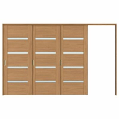 可動間仕切り 片引き戸 3枚建 引戸上吊方式 ラシッサS ガラスタイプ LGR ケーシング付枠 3220/3223 リクシル トステム 室内引き戸 上吊り片引戸 LIXIL/TOSTEM リビング建材 室内建具 居室ドア 戸 扉 リフォーム DIY