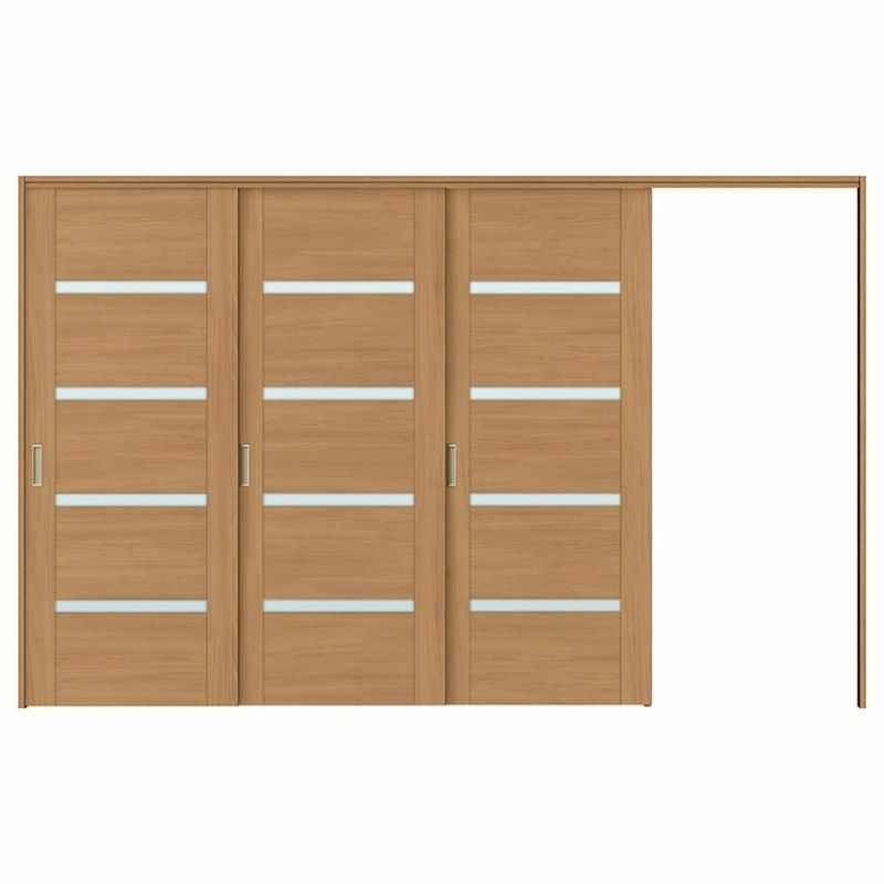 可動間仕切り 片引き戸 3枚建 引戸上吊方式 ラシッサS ガラスタイプ LGR ケーシング付枠 3220/3223 リクシル トステム 室内引き戸 上吊り片引戸 LIXIL/TOSTEM リビング建材 室内建具 居室ドア 戸 扉 リフォーム DIY