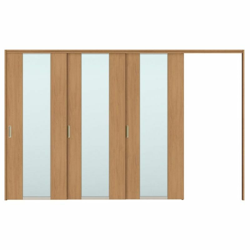 可動間仕切り 片引き戸 3枚建 引戸上吊方式 ラシッサS ガラスタイプ LGN ケーシング付枠 3220/3223 リクシル トステム 室内引き戸 上吊り片引戸 LIXIL/TOSTEM リビング建材 室内建具 居室ドア 戸 扉 リフォーム DIY