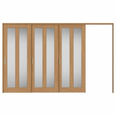 可動間仕切り 片引き戸 3枚建 引戸上吊方式 ラシッサS ガラスタイプ LGG ケーシング付枠 3220/3223 リクシル トステム 室内引き戸 上吊り片引戸 LIXIL/TOSTEM リビング建材 室内建具 居室ドア 戸 扉 リフォーム DIY