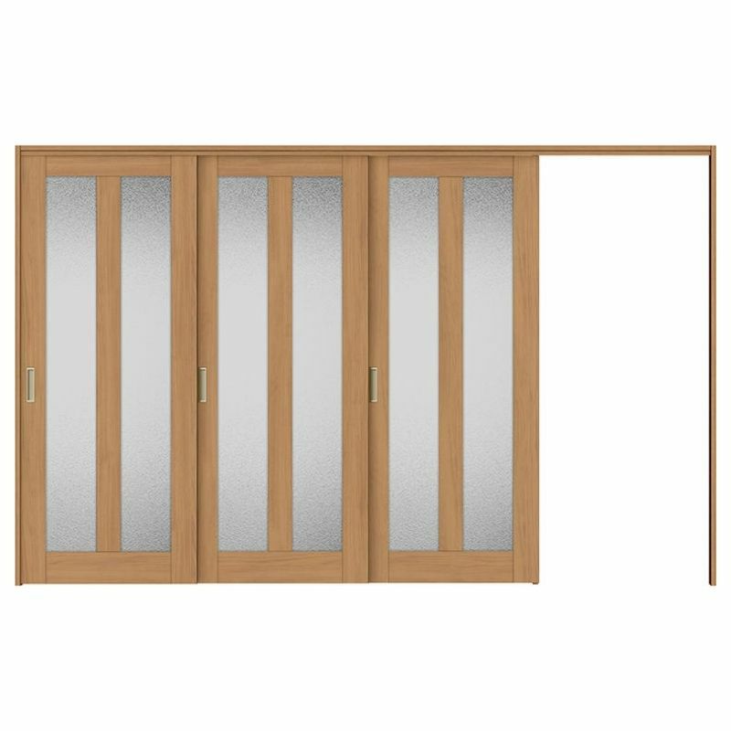 可動間仕切り 片引き戸 3枚建 引戸上吊方式 ラシッサS ガラスタイプ LGG ケーシング付枠 3220/3223 リクシル トステム 室内引き戸 上吊り片引戸 LIXIL/TOSTEM リビング建材 室内建具 居室ドア 戸 扉 リフォーム DIY