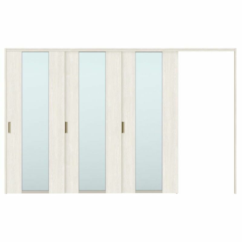 可動間仕切り 片引き戸 3枚建 引戸上吊方式 ラシッサS ガラスタイプ LGN ノンケーシング枠 3220/3223 リクシル トステム 室内引き戸 上吊り片引戸 LIXIL/TOSTEM リビング建材 室内建具 居室ドア 戸 扉 リフォーム DIY