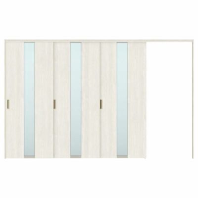 可動間仕切り 片引き戸 3枚建 引戸上吊方式 ラシッサS ガラスタイプ LGM ノンケーシング枠 3220/3223 リクシル トステム 室内引き戸 上吊り片引戸 LIXIL/TOSTEM リビング建材 室内建具 居室ドア 戸 扉 リフォーム DIY