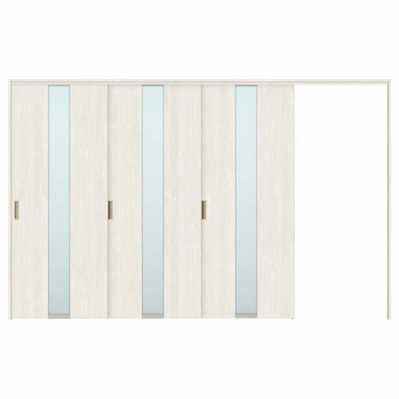 可動間仕切り 片引き戸 3枚建 引戸上吊方式 ラシッサS ガラスタイプ LGM ノンケーシング枠 3220/3223 リクシル トステム 室内引き戸 上吊り片引戸 LIXIL/TOSTEM リビング建材 室内建具 居室ドア 戸 扉 リフォーム DIY