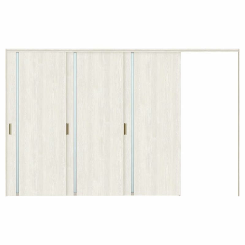 可動間仕切り 片引き戸 3枚建 引戸上吊方式 ラシッサS ガラスタイプ LGL ノンケーシング枠 3220/3223 リクシル トステム 室内引き戸 上吊り片引戸 LIXIL/TOSTEM リビング建材 室内建具 居室ドア 戸 扉 リフォーム DIY