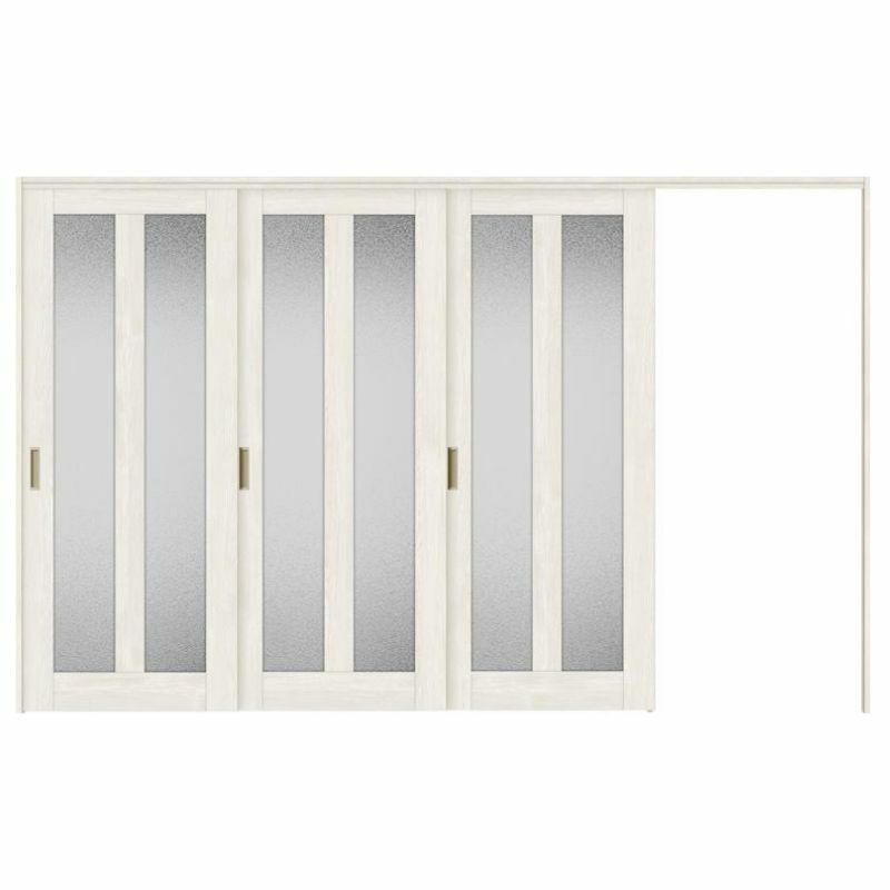 可動間仕切り 片引き戸 3枚建 引戸上吊方式 ラシッサS ガラスタイプ LGG ノンケーシング枠 3220/3223 リクシル トステム 室内引き戸 上吊り片引戸 LIXIL/TOSTEM リビング建材 室内建具 居室ドア 戸 扉 リフォーム DIY