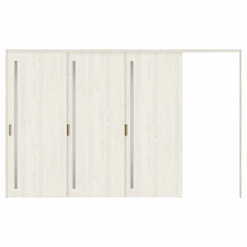 可動間仕切り 片引き戸 3枚建 引戸上吊方式 ラシッサS ガラスタイプ LGC ノンケーシング枠 3220/3223 リクシル トステム 室内引き戸 上吊り片引戸 LIXIL/TOSTEM リビング建材 室内建具 居室ドア 戸 扉 リフォーム DIY