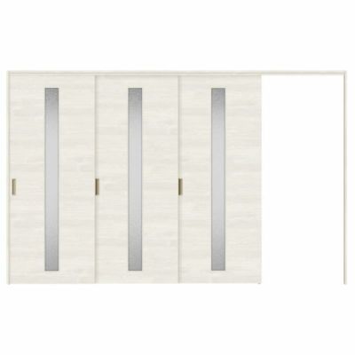 可動間仕切り 片引き戸 3枚建 引戸上吊方式 ラシッサS ガラスタイプ LGB ノンケーシング枠 3220/3223 リクシル トステム 室内引き戸 上吊り片引戸 LIXIL/TOSTEM リビング建材 室内建具 居室ドア 戸 扉 リフォーム DIY