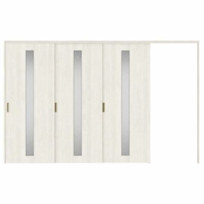 可動間仕切り 片引き戸 3枚建 引戸上吊方式 ラシッサS ガラスタイプ LGA ノンケーシング枠 3220/3223 リクシル トステム 室内引き戸 上吊り片引戸 LIXIL/TOSTEM リビング建材 室内建具 居室ドア 戸 扉 リフォーム DIY