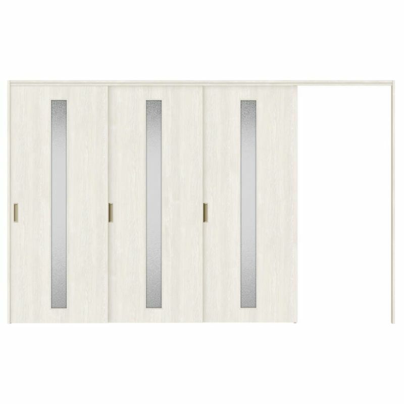 可動間仕切り 片引き戸 3枚建 引戸上吊方式 ラシッサS ガラスタイプ LGA ノンケーシング枠 3220/3223 リクシル トステム 室内引き戸 上吊り片引戸 LIXIL/TOSTEM リビング建材 室内建具 居室ドア 戸 扉 リフォーム DIY