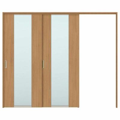 可動間仕切り 片引き戸 2枚建 引戸上吊方式 ラシッサS ガラスタイプ LGN ケーシング付枠 2420/2423 リクシル トステム 室内引き戸 上吊り片引戸 LIXIL/TOSTEM リビング建材 室内建具 居室ドア 戸 扉 リフォーム DIY