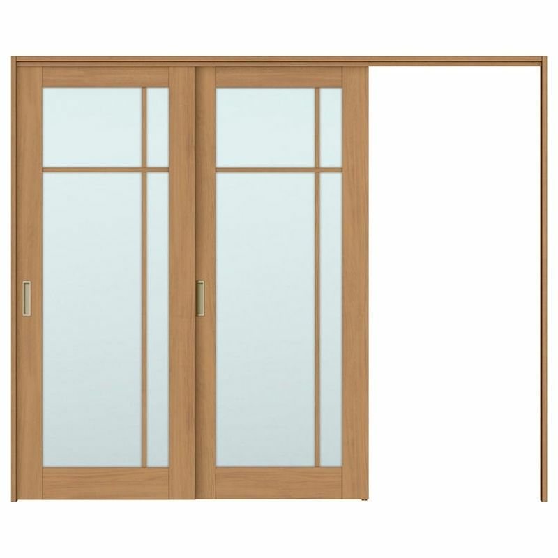 可動間仕切り 片引き戸 2枚建 引戸上吊方式 ラシッサS ガラスタイプ LGK ケーシング付枠 2420/2423 リクシル トステム 室内引き戸 上吊り片引戸 LIXIL/TOSTEM リビング建材 室内建具 居室ドア 戸 扉 リフォーム DIY