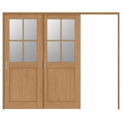 可動間仕切り 片引き戸 2枚建 引戸上吊方式 ラシッサS ガラスタイプ LGH ケーシング付枠 2420/2423 リクシル トステム 室内引き戸 上吊り片引戸 LIXIL/TOSTEM リビング建材 室内建具 居室ドア 戸 扉 リフォーム DIY
