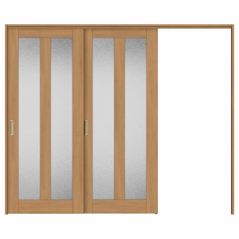 可動間仕切り 片引き戸 2枚建 引戸上吊方式 ラシッサS ガラスタイプ LGG ケーシング付枠 2420/2423 リクシル トステム 室内引き戸 上吊り片引戸 LIXIL/TOSTEM リビング建材 室内建具 居室ドア 戸 扉 リフォーム DIY