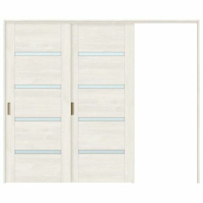 可動間仕切り 片引き戸 2枚建 引戸上吊方式 ラシッサS ガラスタイプ LGR ノンケーシング枠 2420/2423 リクシル トステム 室内引き戸 上吊り片引戸 LIXIL/TOSTEM リビング建材 室内建具 居室ドア 戸 扉 リフォーム DIY